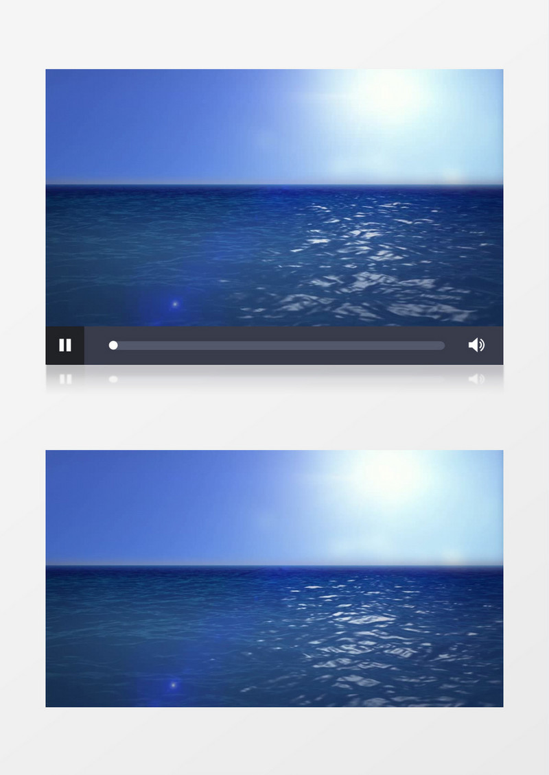 动画展示蓝色海洋视频素材