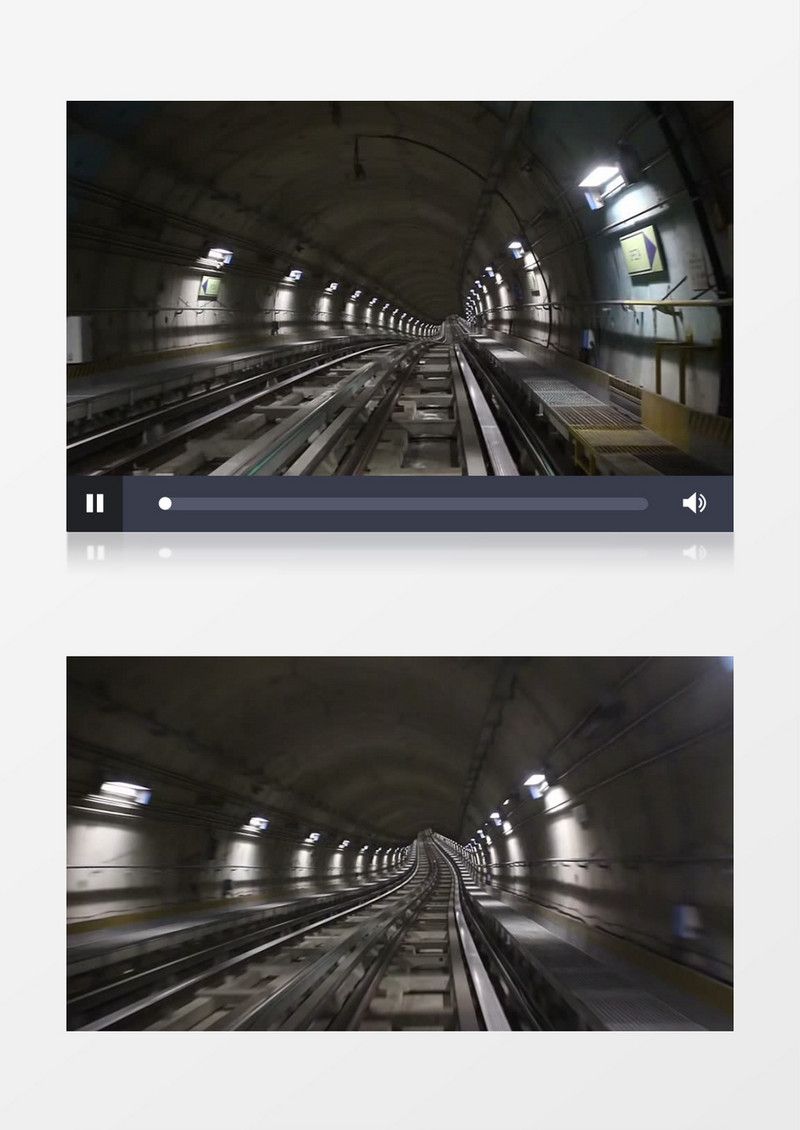 意大利地下地铁隧道实拍视频素材