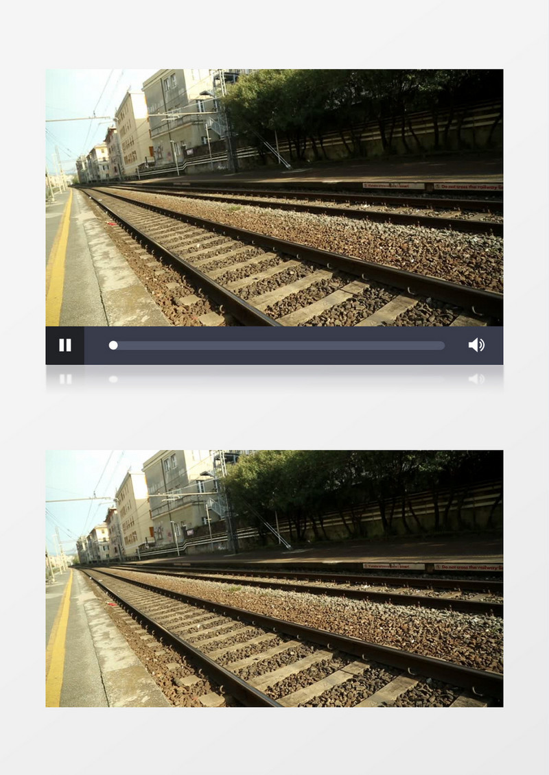 火车轨道实拍视频素材