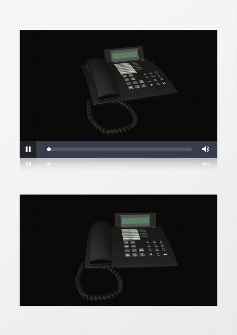 座机电话模型视频素材