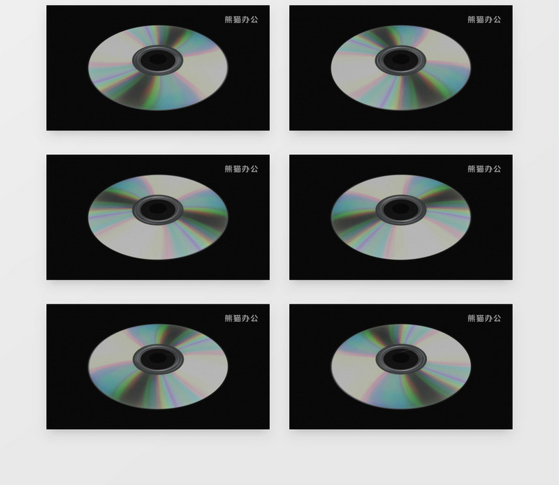旋转的vcd光碟视频素材
