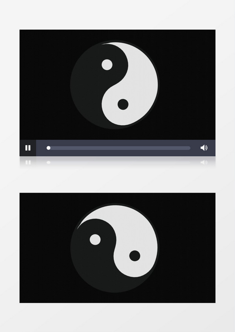 旋转的八卦图视频素材