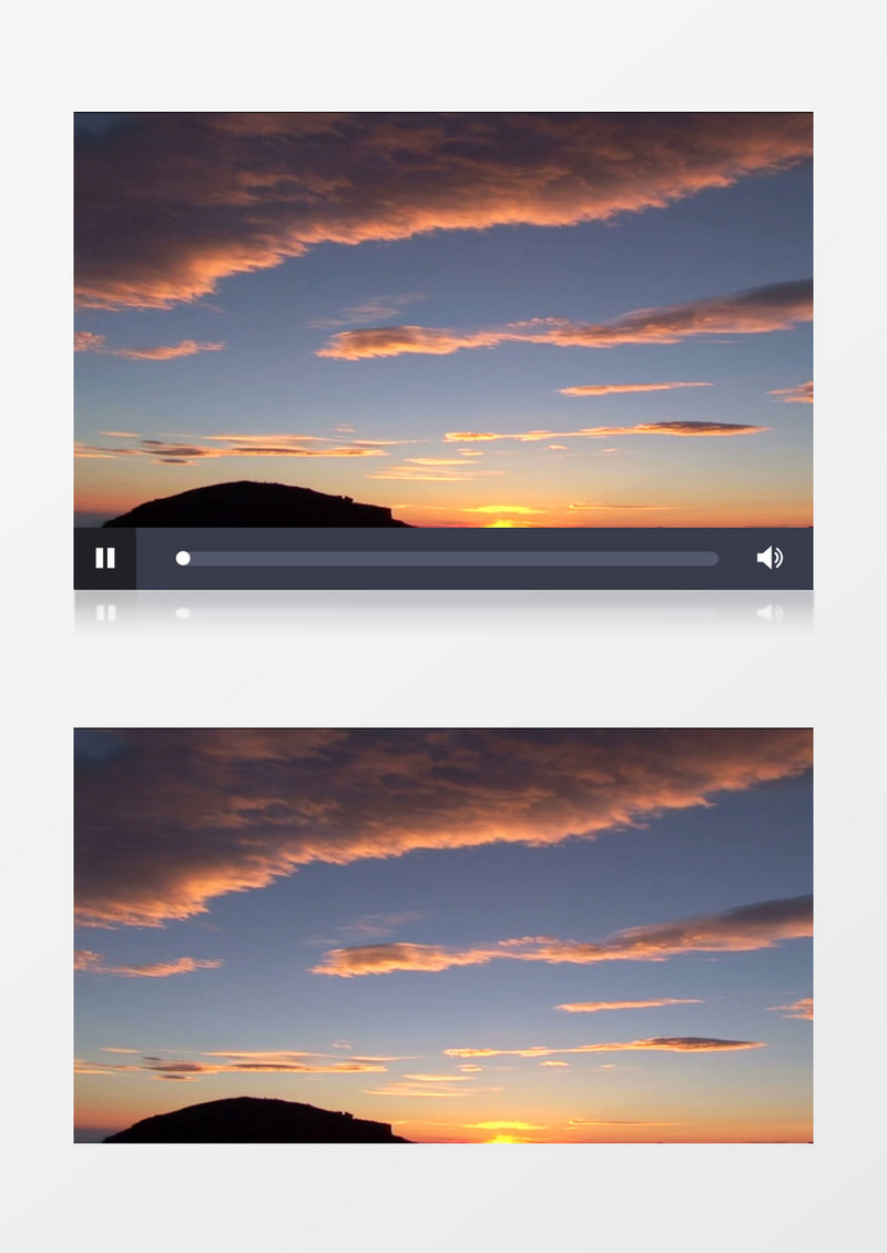 日落云彩实拍视频mov