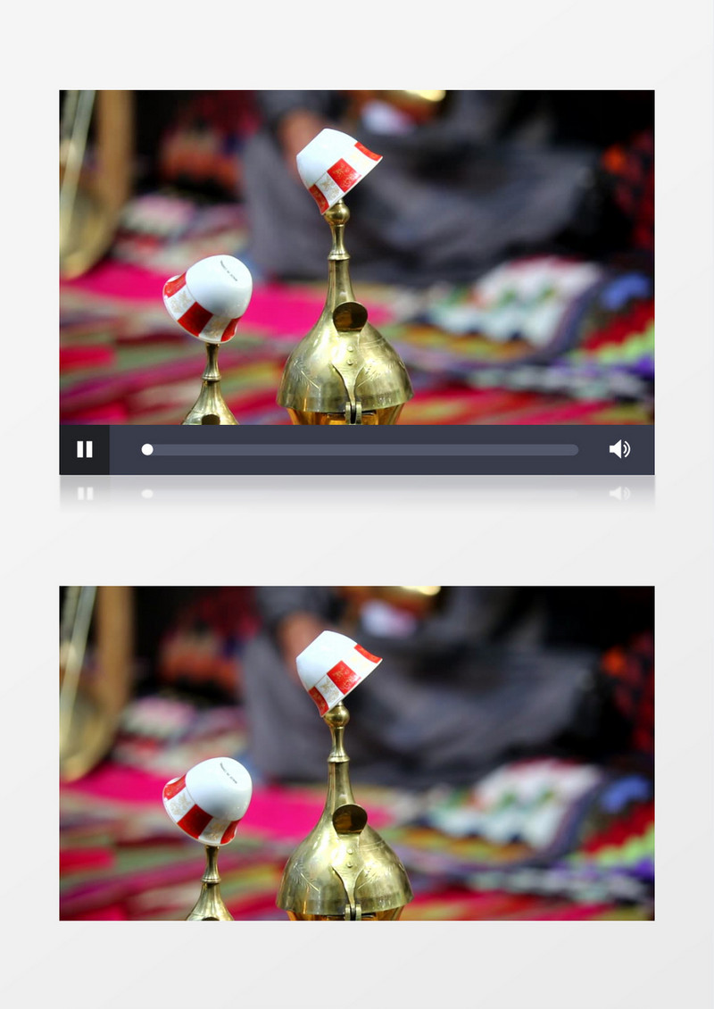 温馨客人做客茶文化实拍视频素材