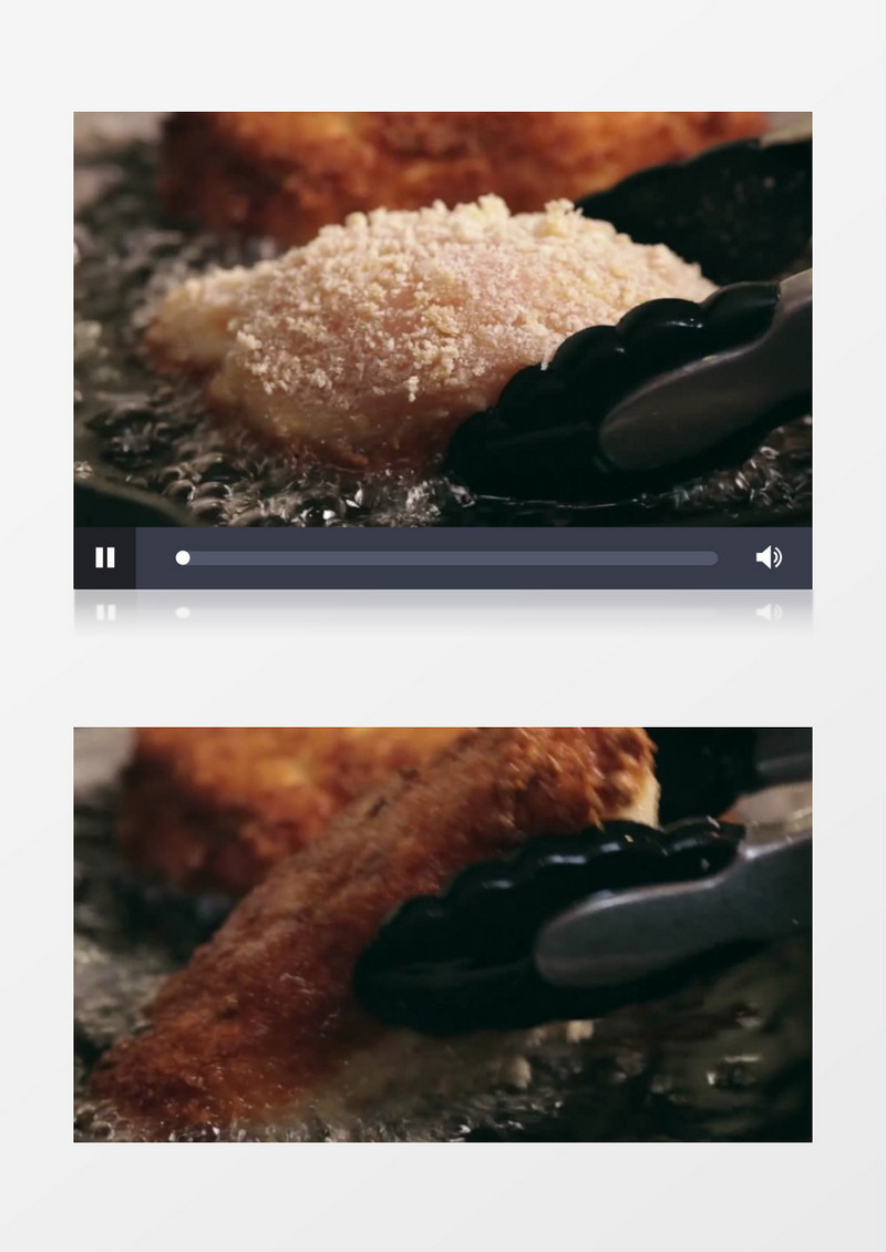 制作食物炸鸡块香脆鸡肉实拍视频素材