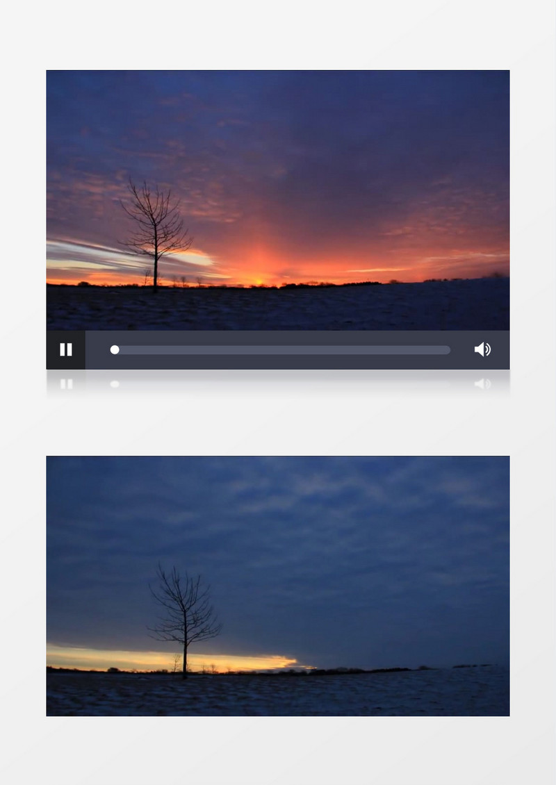 日出日落昼夜更替实拍视频