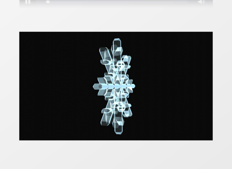 多角度展示水晶雪花视频素材