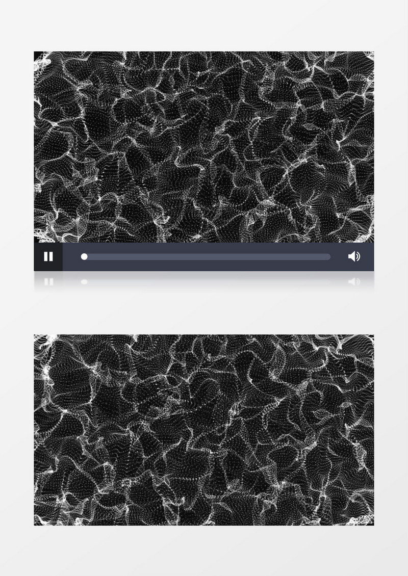 3D动画动态白色网格黑色背景视频素材