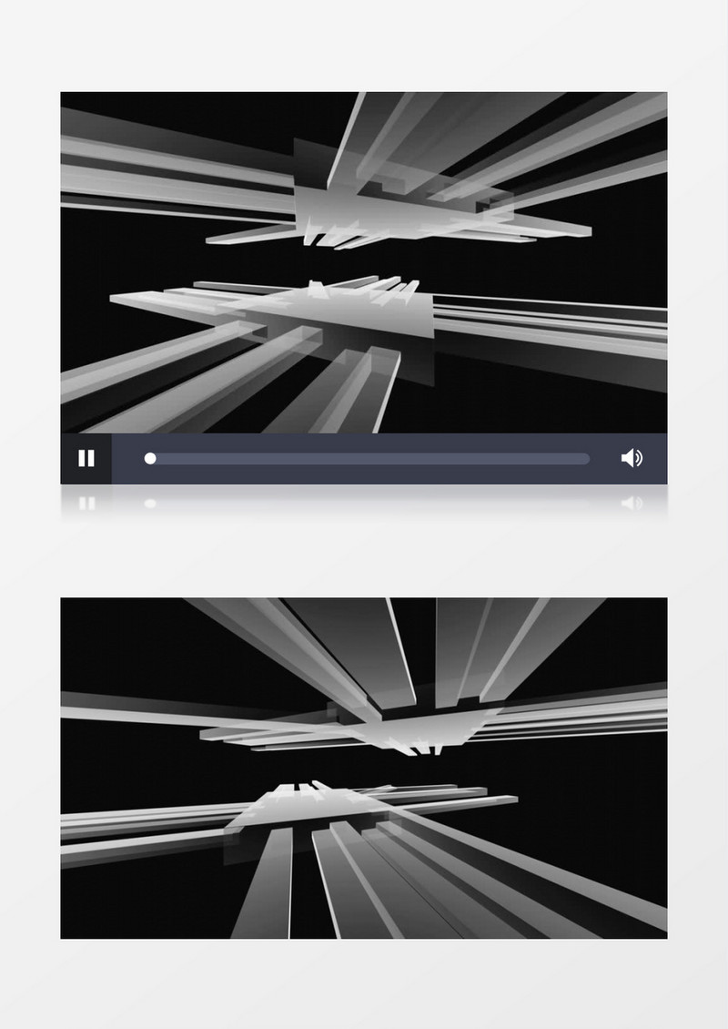 几何矩形3D模型视频素材
