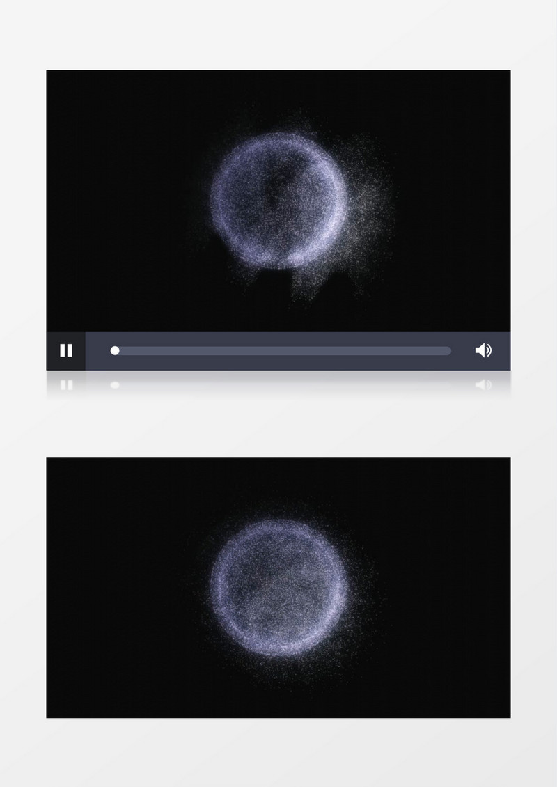 白色颗粒地球公转模型视频素材