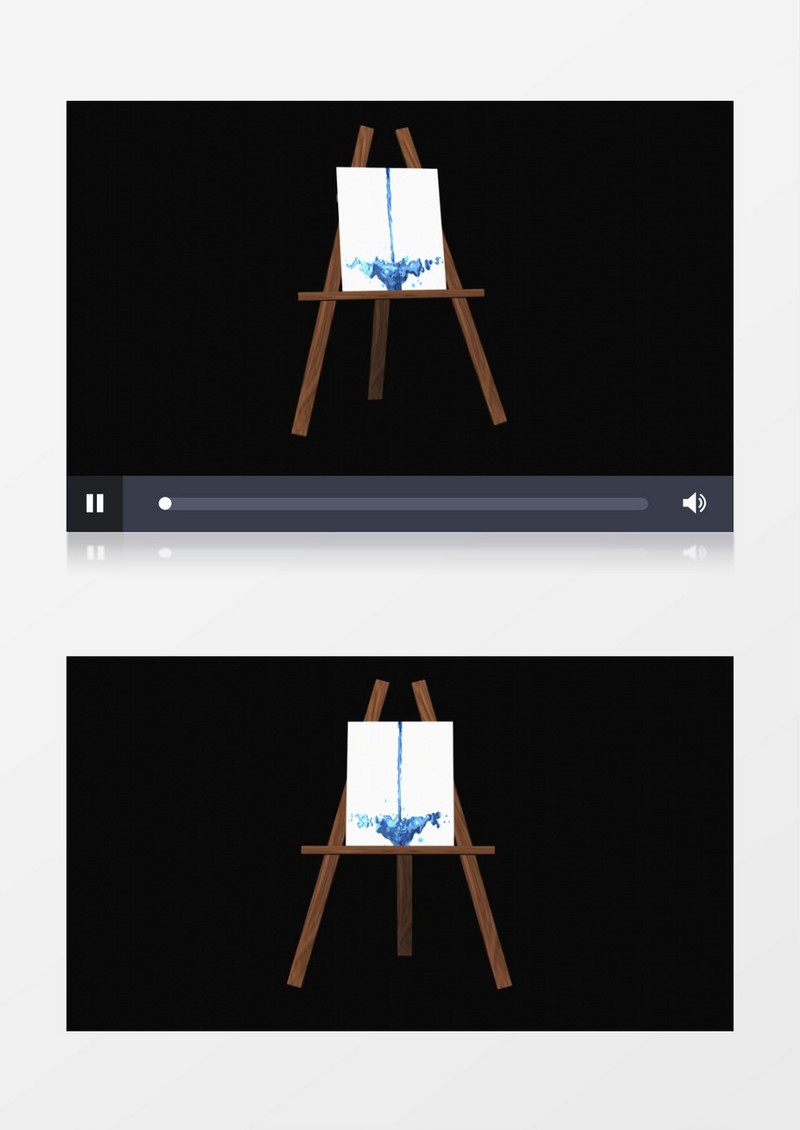 坠落液体飞溅动画模型视频素材