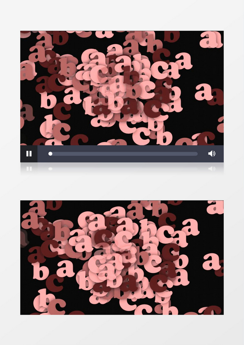 红色字母背景视频素材