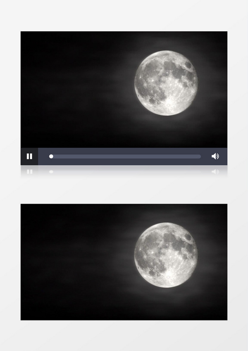 乌云萦绕的月亮视频素材