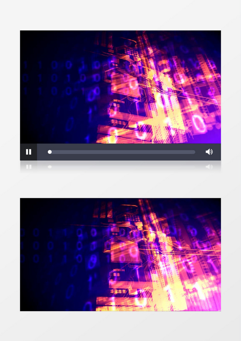 科技十足的数字码流转场背景视频