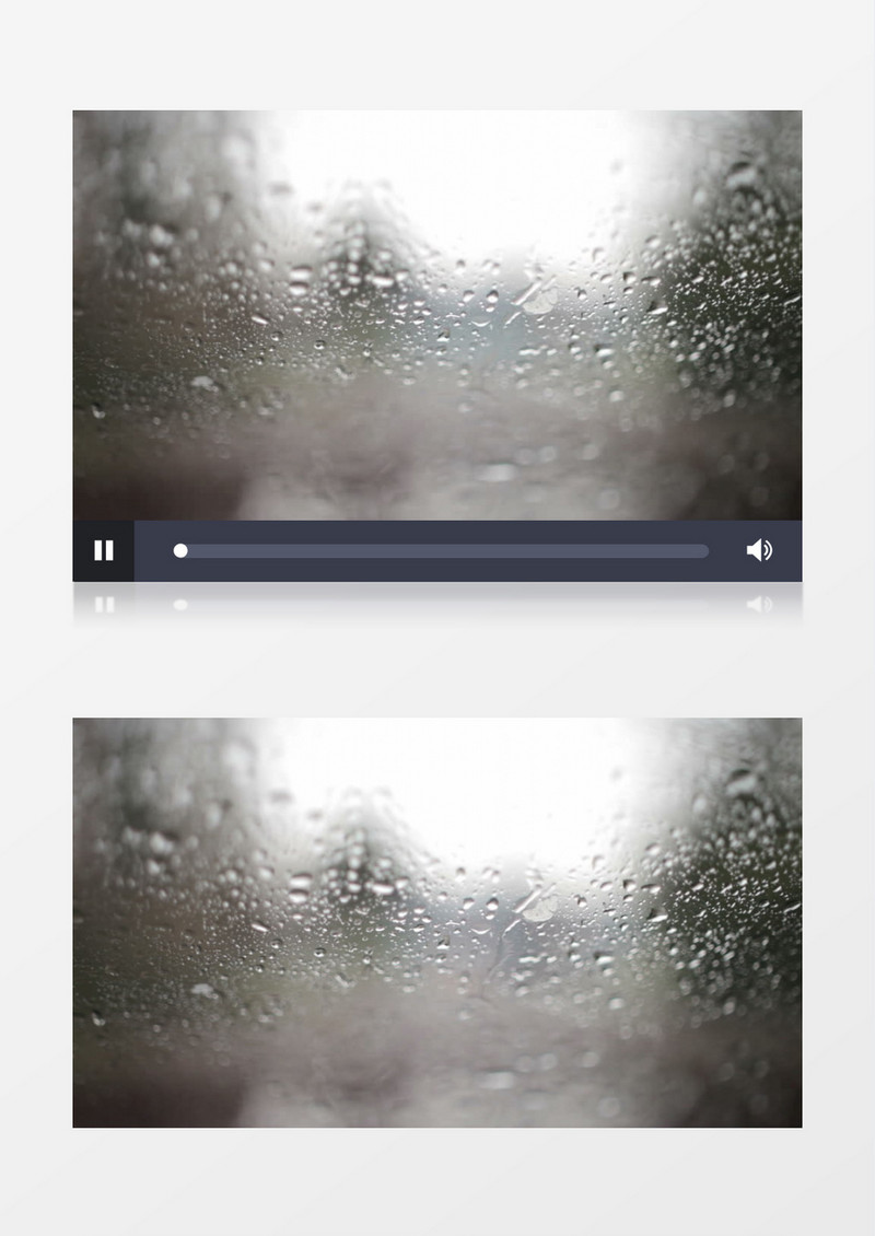 启动雨刷扫除挡风玻璃雨滴视频素材
