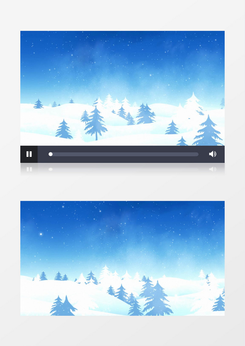  冬天唯美雪花飘落背景视频素材