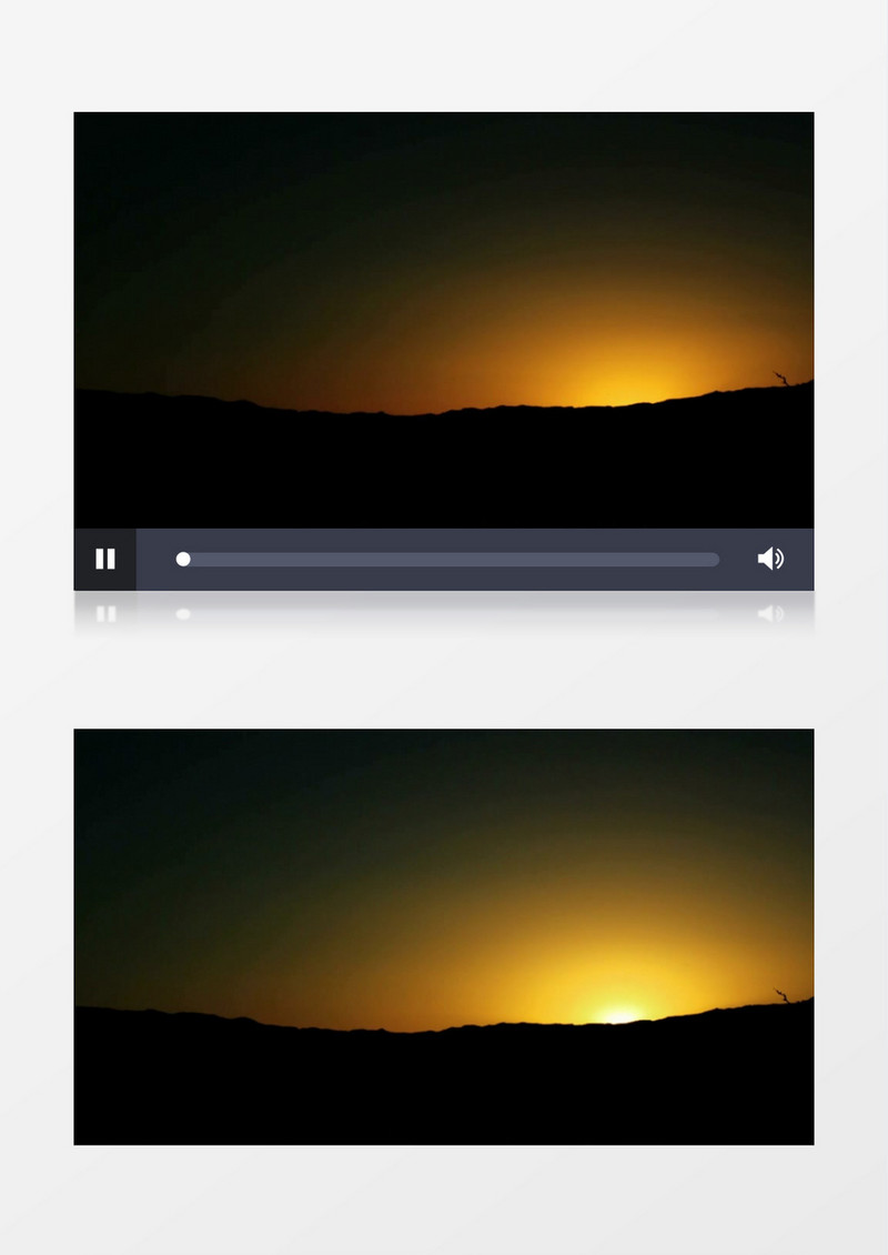 清晨日出实拍视频MP4