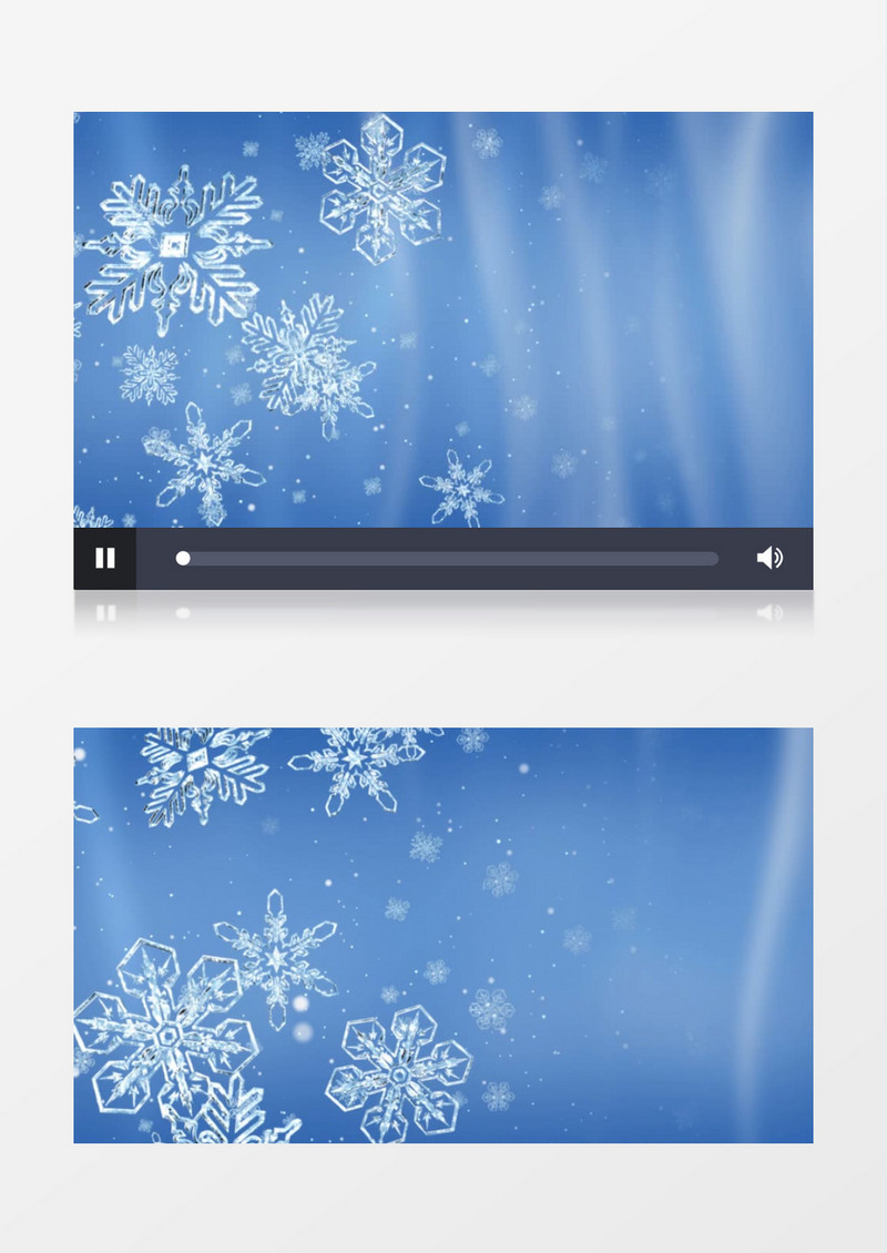 雪花粒子蓝色背景视频素材