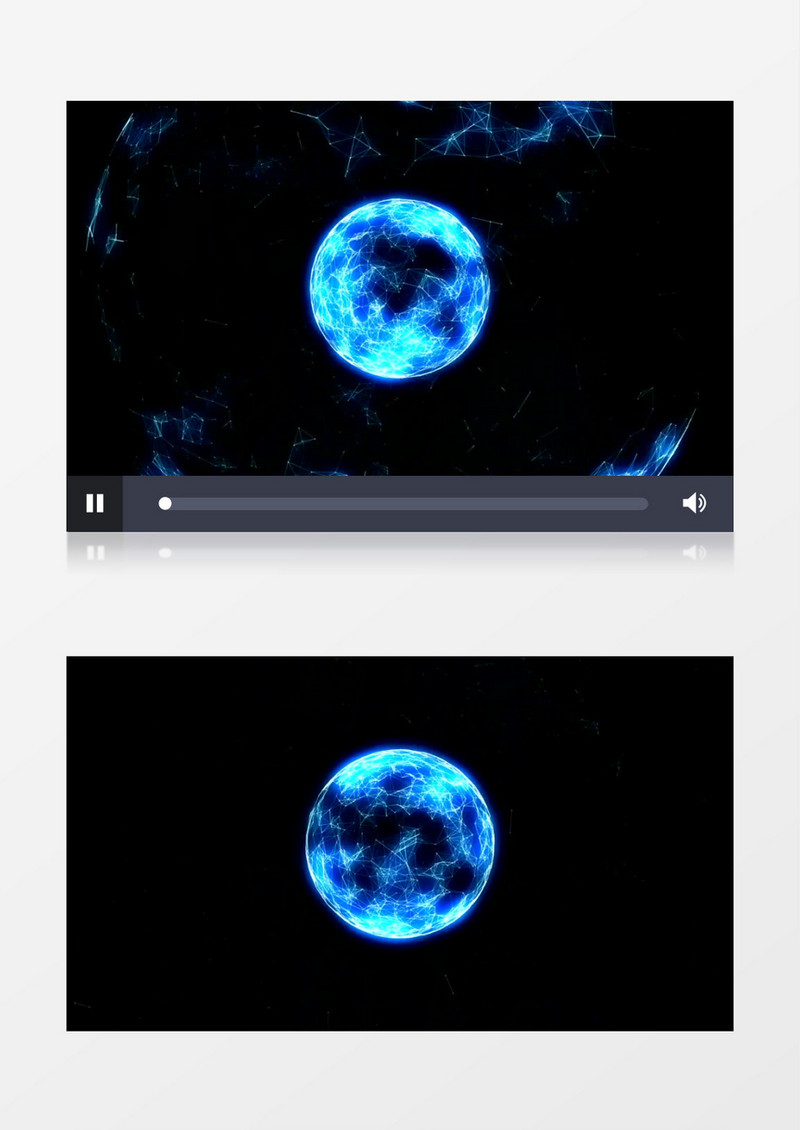 高清3D圆球循环视频背景