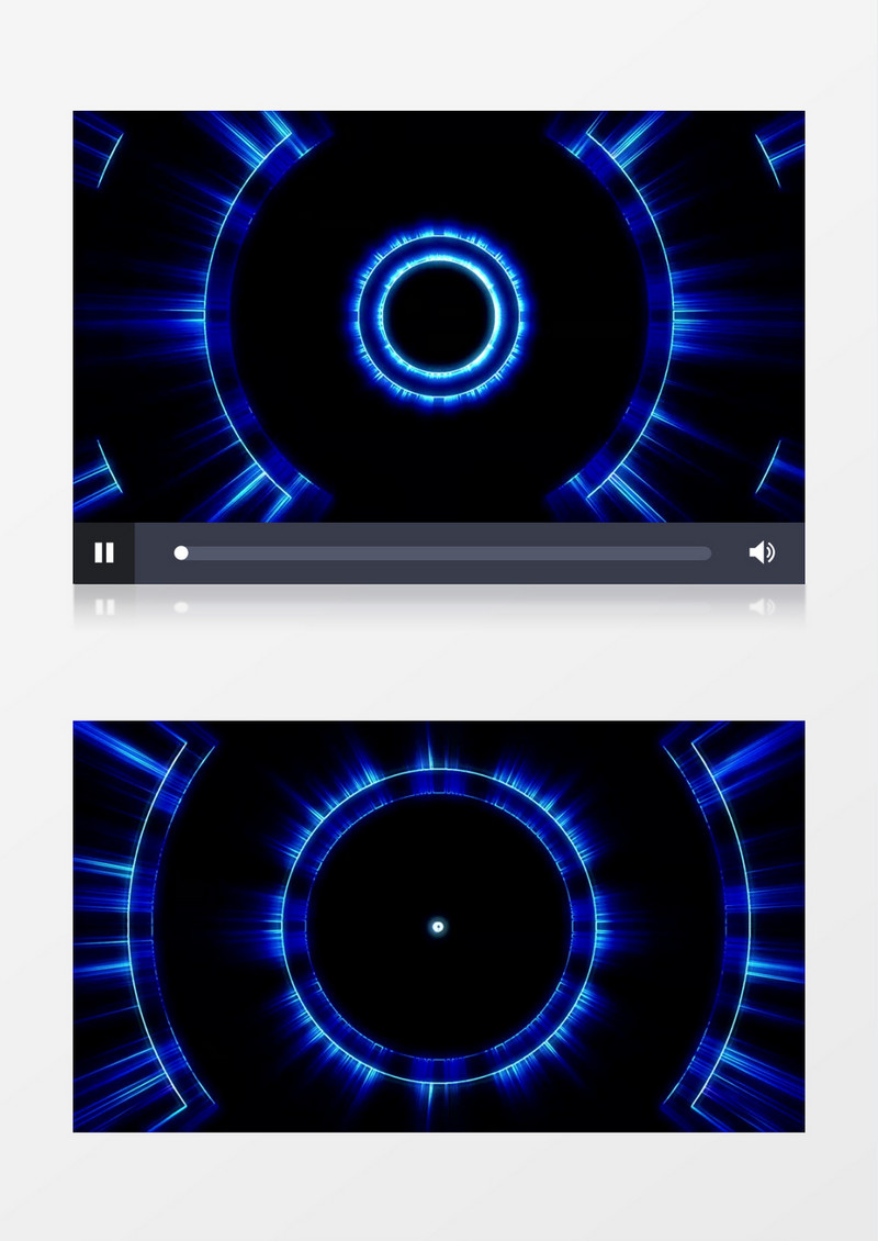 酷炫蓝色光圈LED视频背景