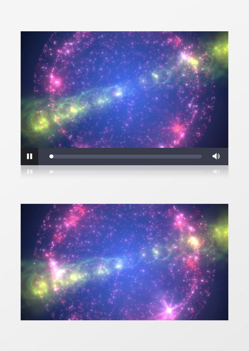动画动态梦幻星尘五彩缤纷粒子背景视频素材