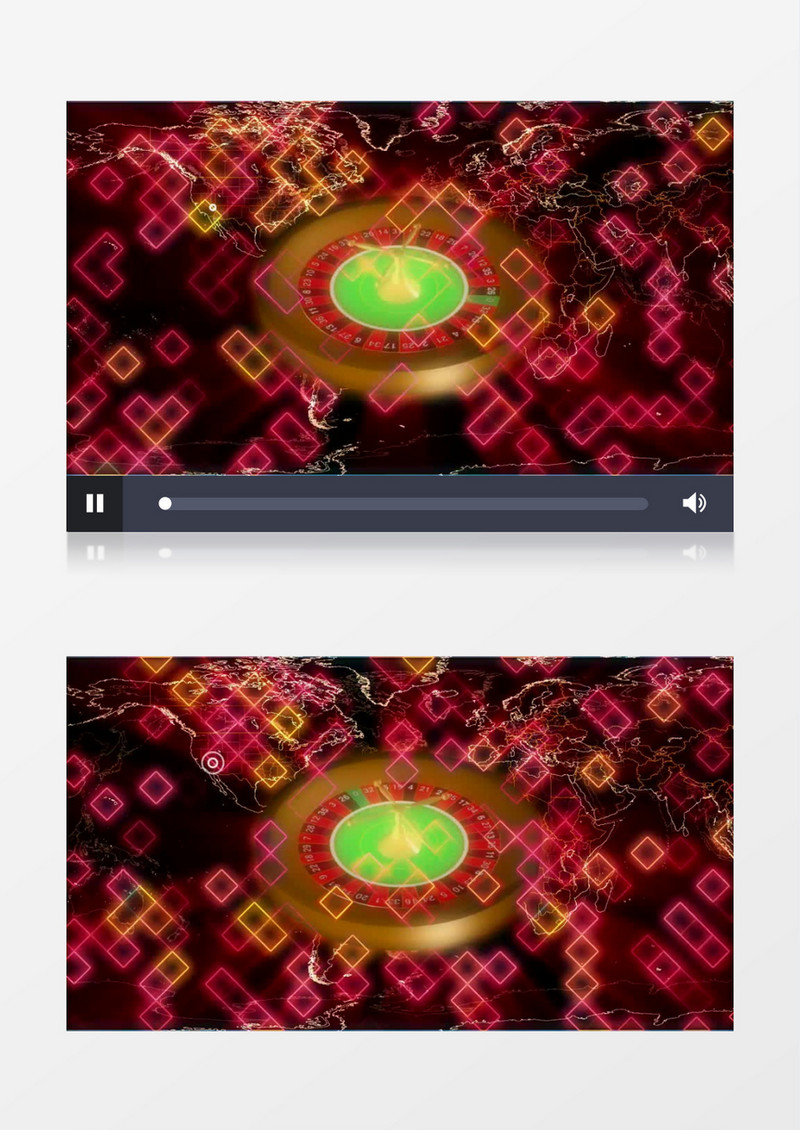 赌博闪烁的轮盘视频素材