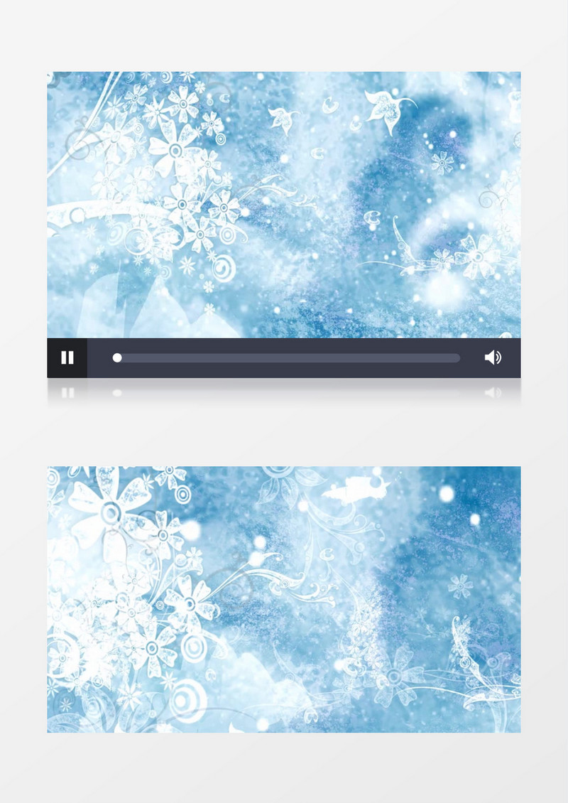 冰雪花纹背景视频素材