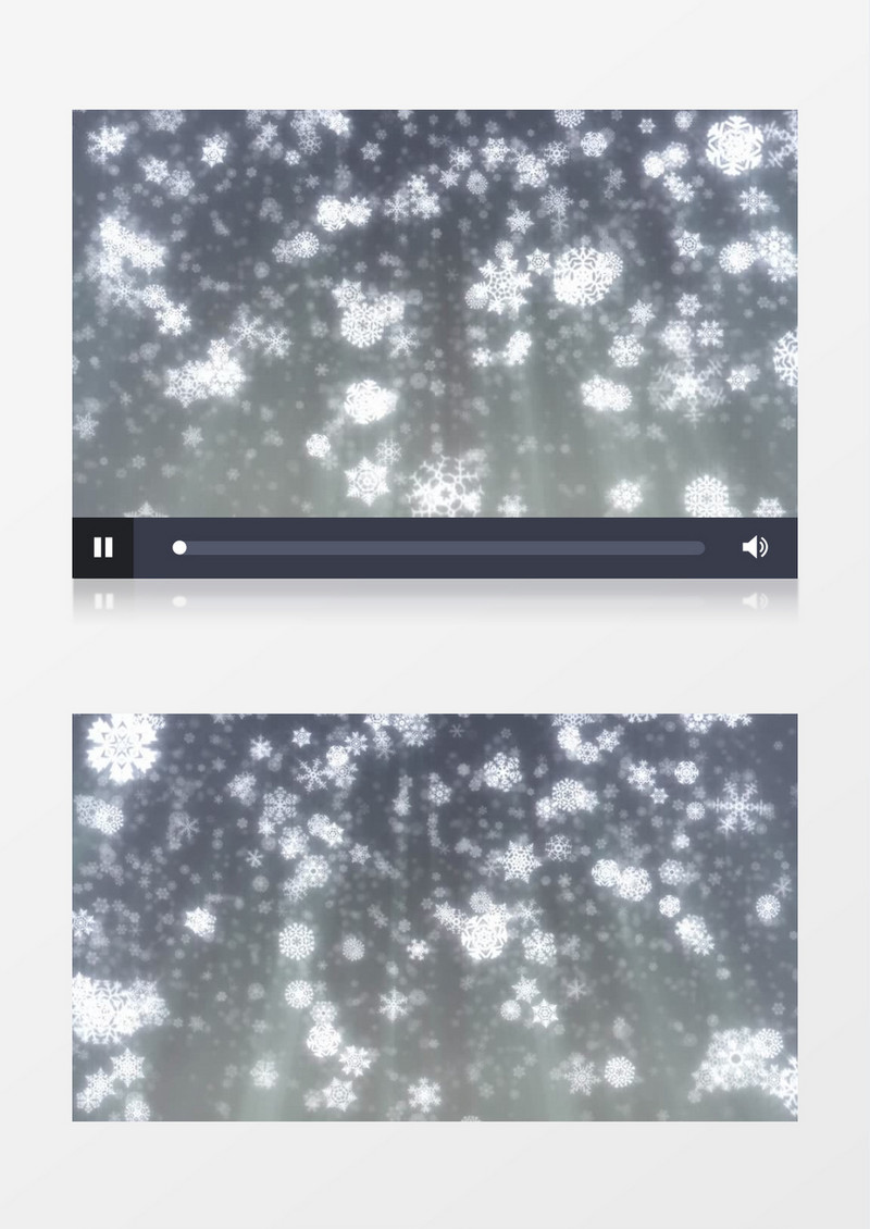 雪花下雪飘落动画背景视频素材