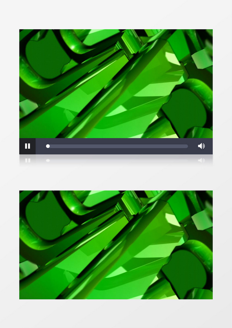 逆时针转动的绿色物体视频素材