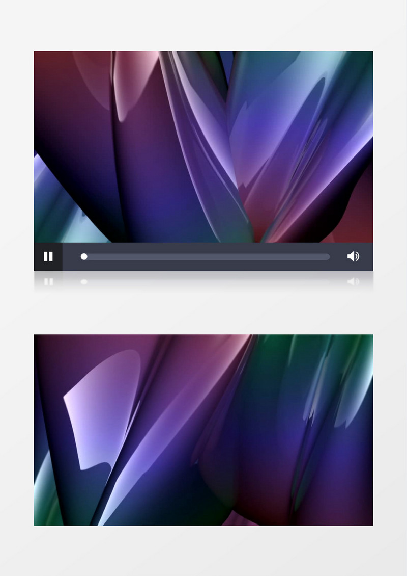 扭曲的渐变色物体视频素材