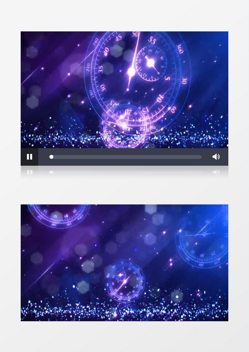 蓝色闪光梦幻大本钟背景视频素材