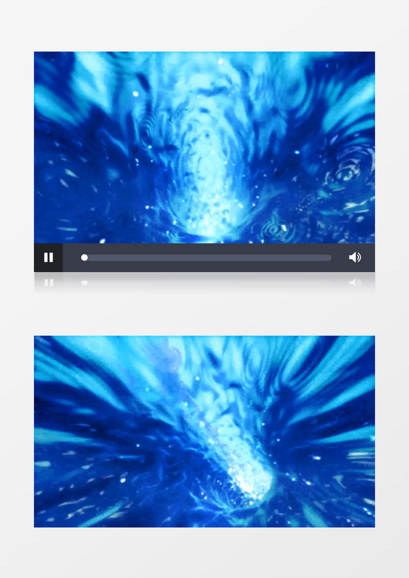 蓝色剔透水晶隧道背景视频素材