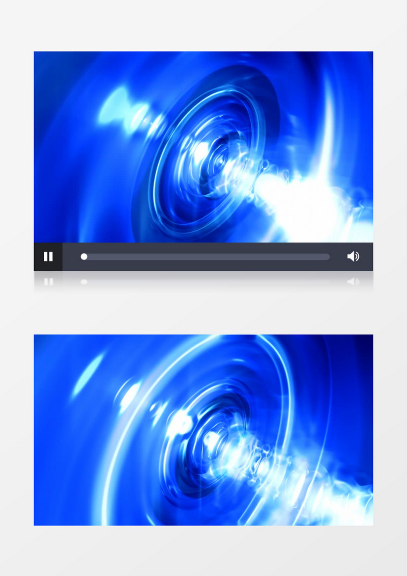 蓝色水纹隧道穿梭背景视频素材