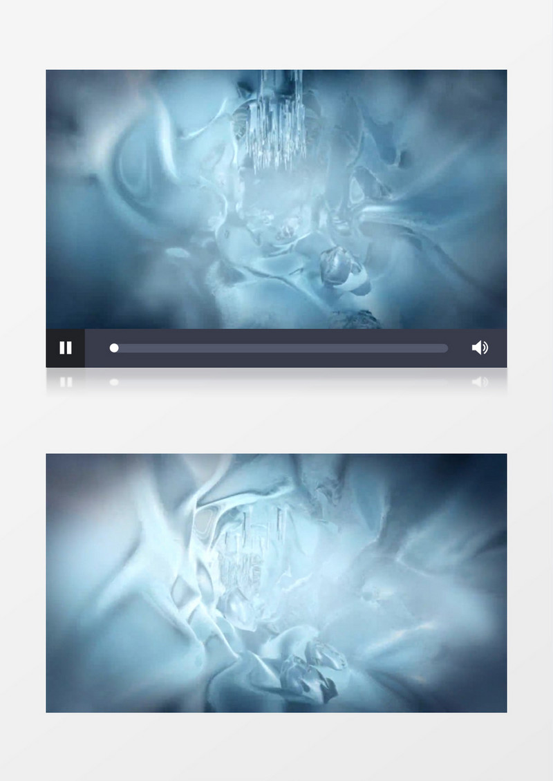 冰川隧道背景视频素材