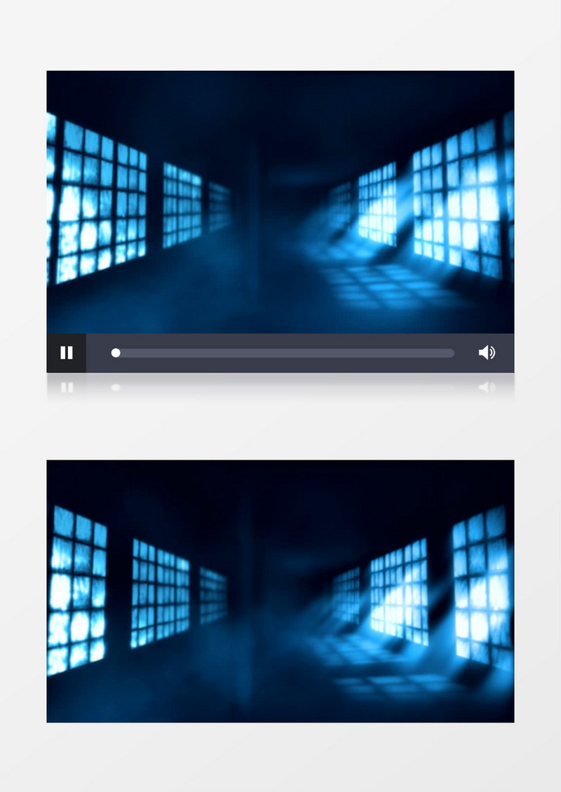 蓝色神秘的房间背景视频素材