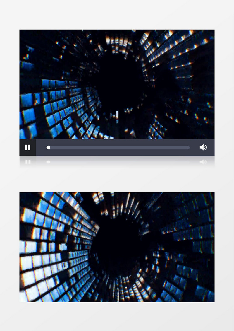 几何立体方块光矩隧道穿梭背景视频素材