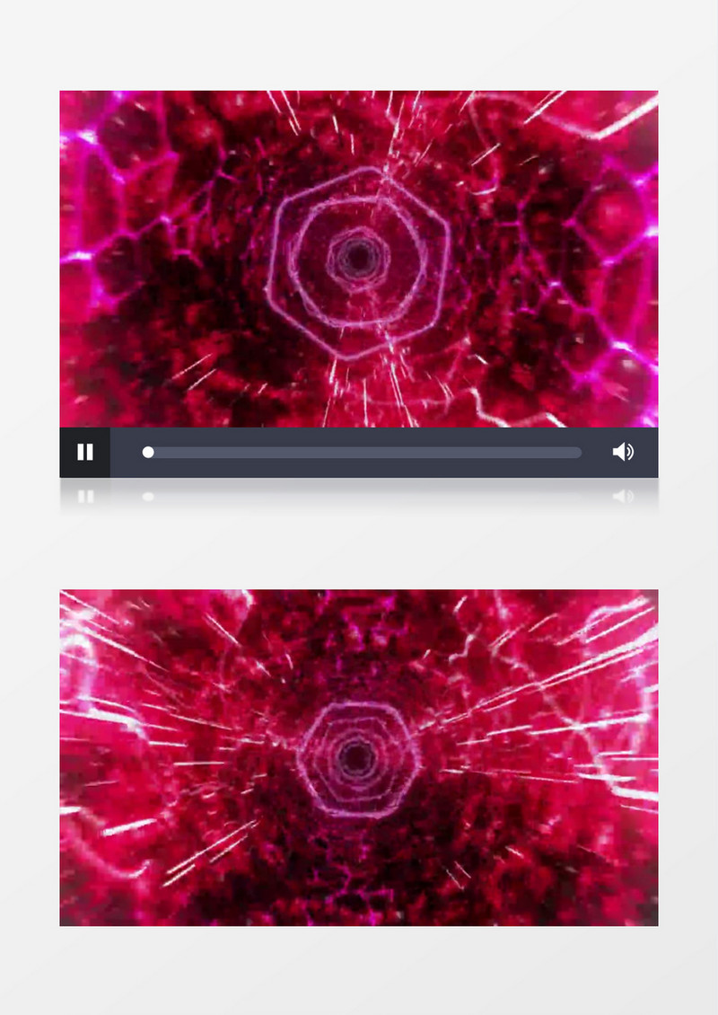 深邃红色隧道穿梭背景视频素材