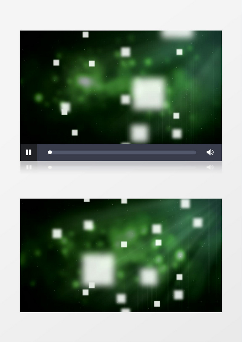 唯美白色方块绿色光线转场背景视频