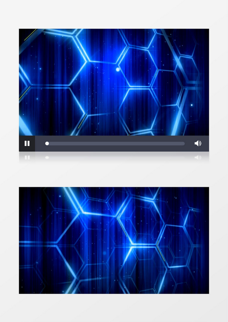 超高清梦幻六边形星星闪烁背景视频