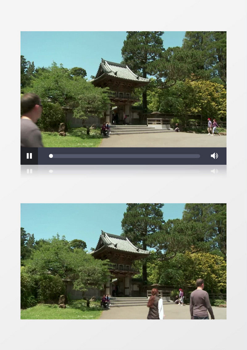 旅游古建筑植物寺庙实拍视频素材