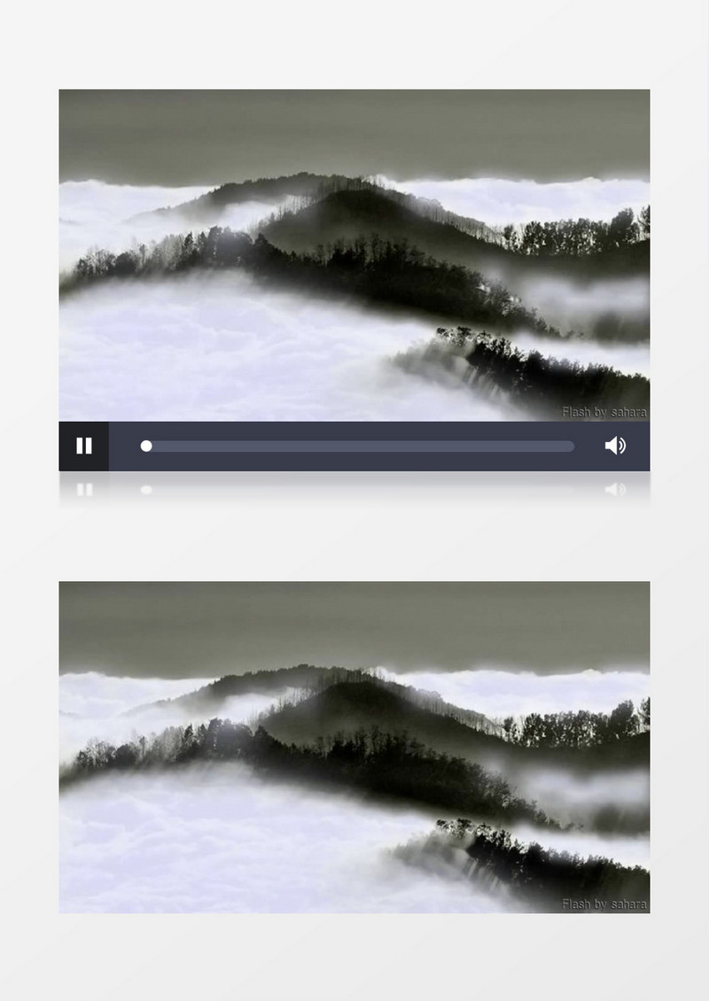 中国风大气典雅山水风景视频素材