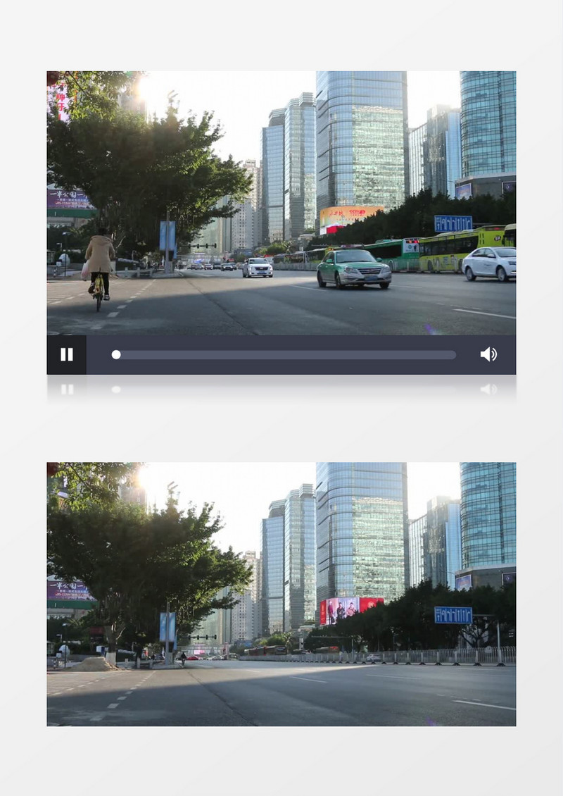 广州天河路繁忙的都市穿梭的汽车行人实拍视频素材