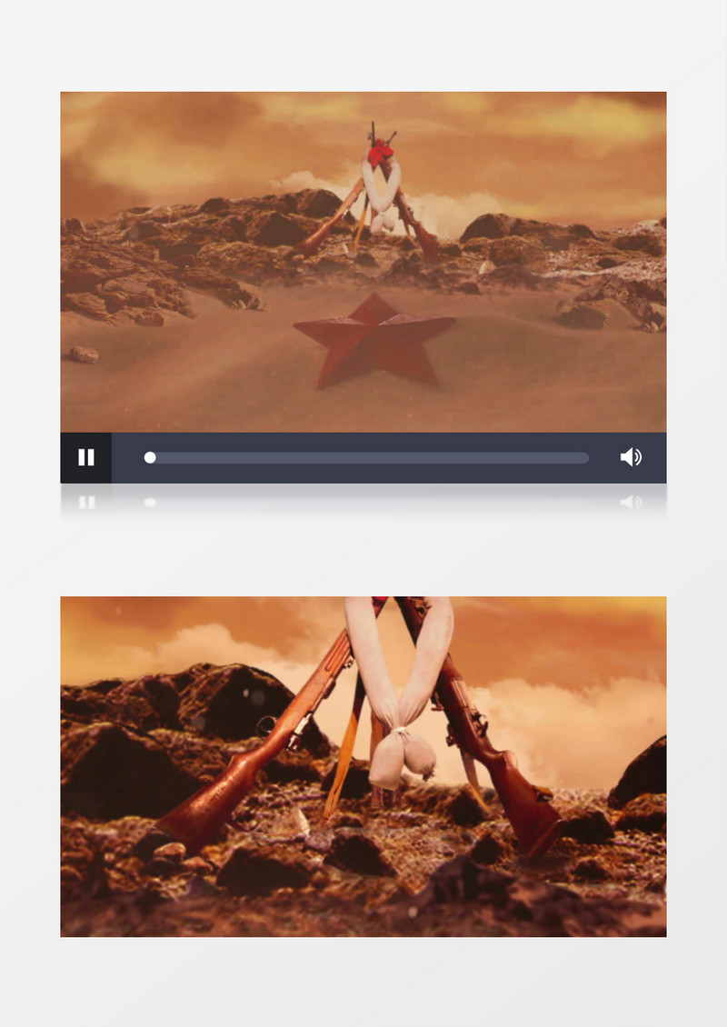 延安颂长征红军视频素材