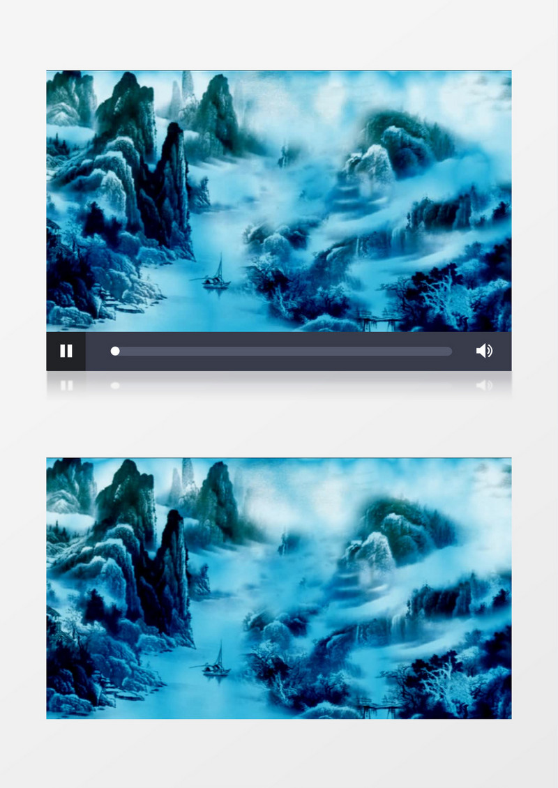 中国风古风水墨山水风景视频素材