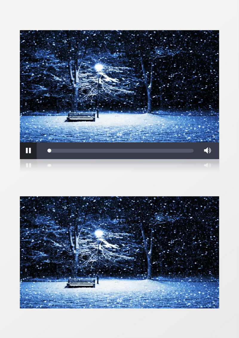 唯美雪景下雪背景视频素材