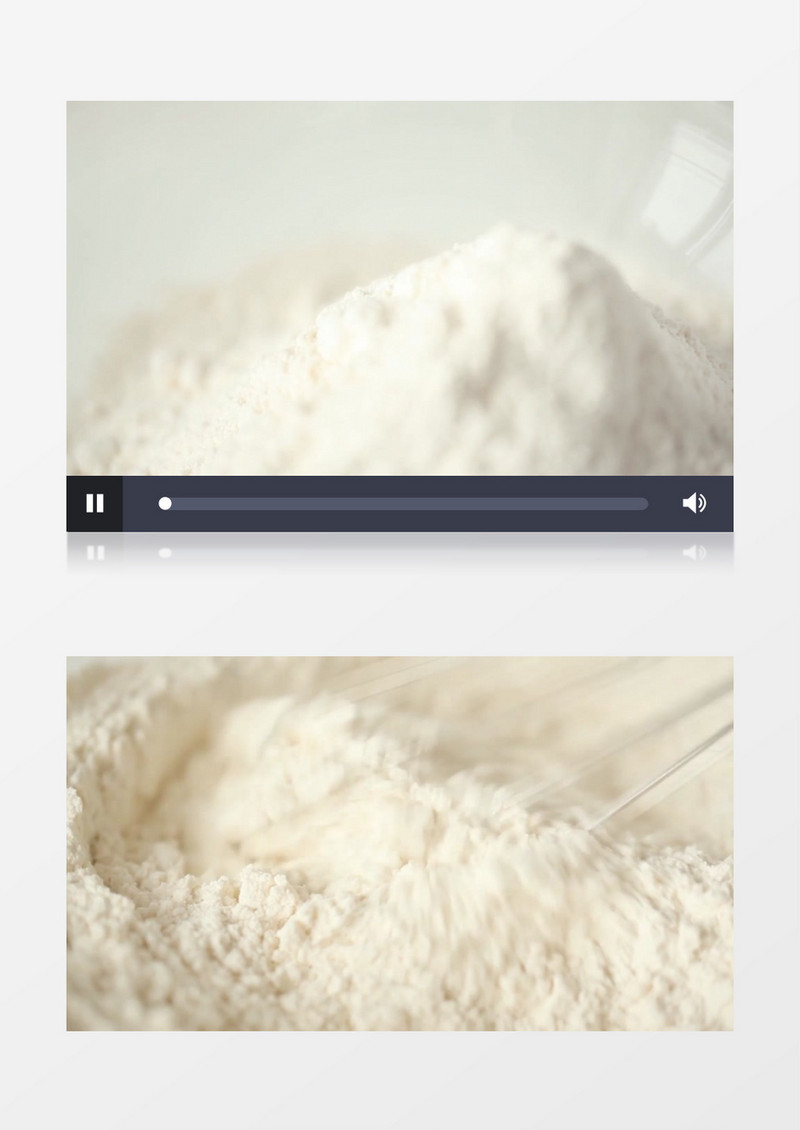 面粉鸡蛋牛奶搅拌实拍视频素材
