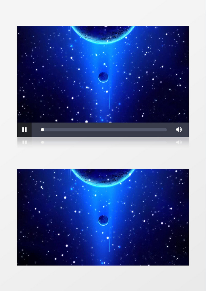 蓝色星空星球视频素材