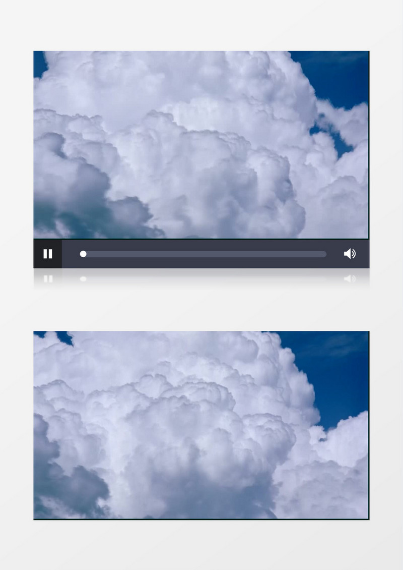蓝天下翻滚的云层背景视频素材