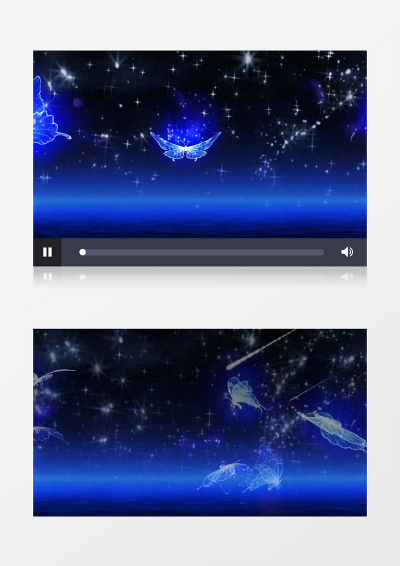 蓝色唯美星空视频素材