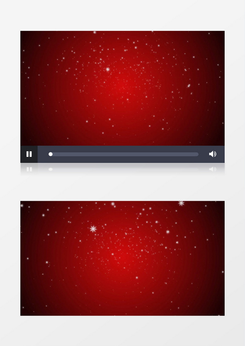 雪花飘落红色背景圣诞视频素材